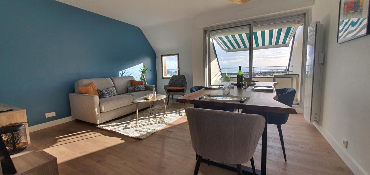 Appartement Bretagne Vue Mer Exceptionnelle Sur Les Hauts D'Erquy Au Calme ! Et Au Pied Du Gr34 Exterior foto