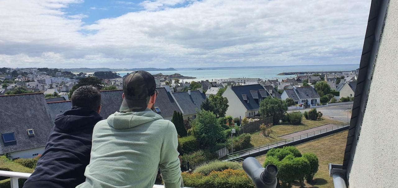 Appartement Bretagne Vue Mer Exceptionnelle Sur Les Hauts D'Erquy Au Calme ! Et Au Pied Du Gr34 Exterior foto