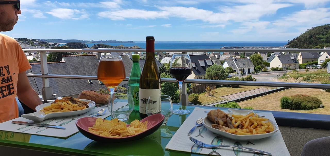 Appartement Bretagne Vue Mer Exceptionnelle Sur Les Hauts D'Erquy Au Calme ! Et Au Pied Du Gr34 Exterior foto
