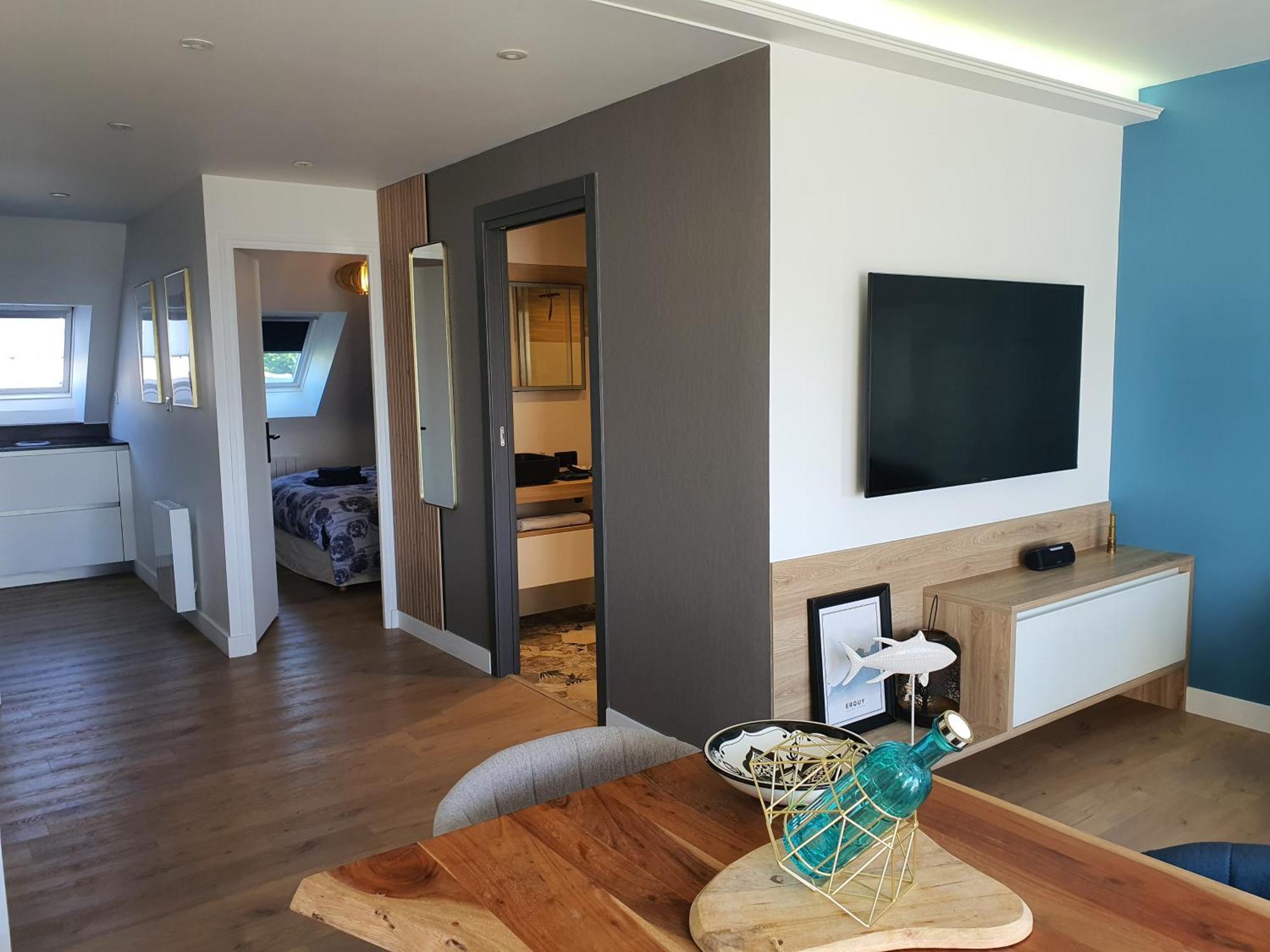 Appartement Bretagne Vue Mer Exceptionnelle Sur Les Hauts D'Erquy Au Calme ! Et Au Pied Du Gr34 Exterior foto