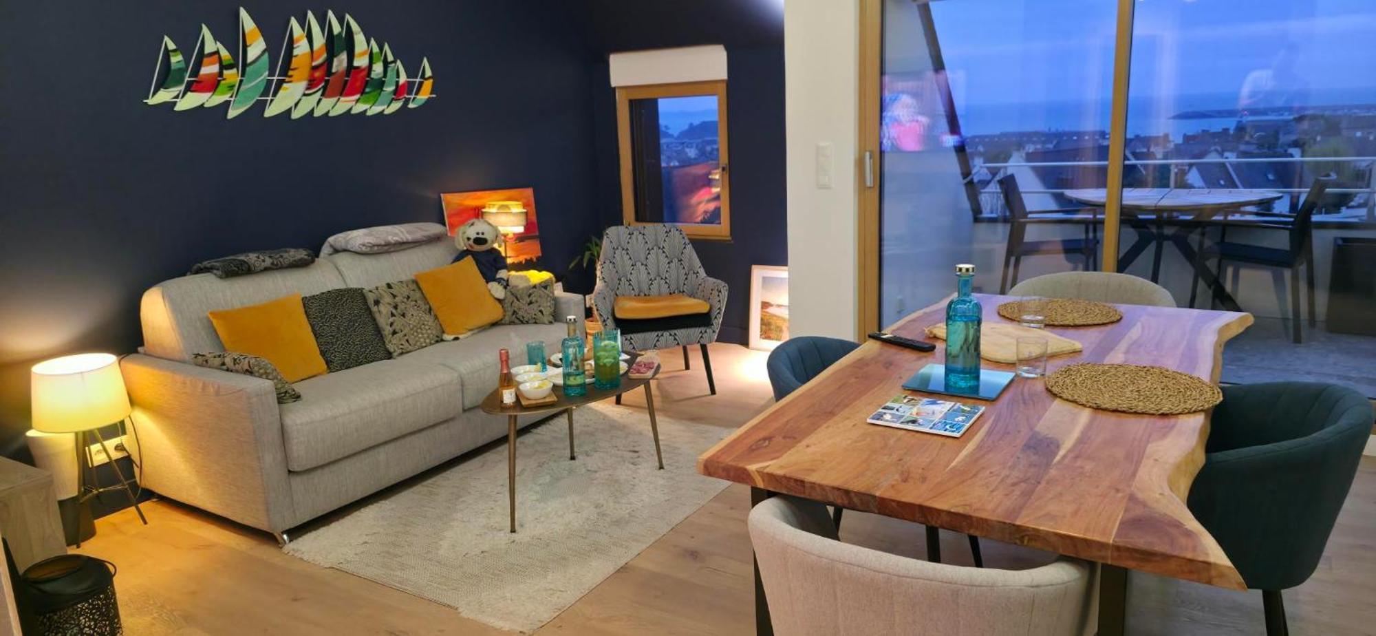 Appartement Bretagne Vue Mer Exceptionnelle Sur Les Hauts D'Erquy Au Calme ! Et Au Pied Du Gr34 Exterior foto